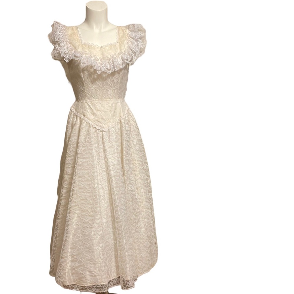 Vintage Tea Length Wedding Dress